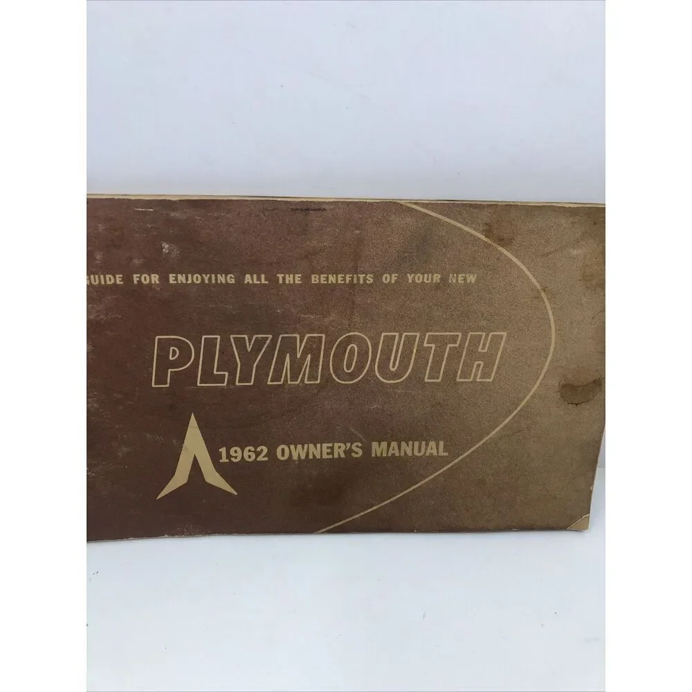 1962 Original Plymouth Owners Manual Guide. Vintage.  Please Read